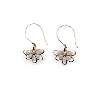 Naupaka Enamel Pierce – Gold